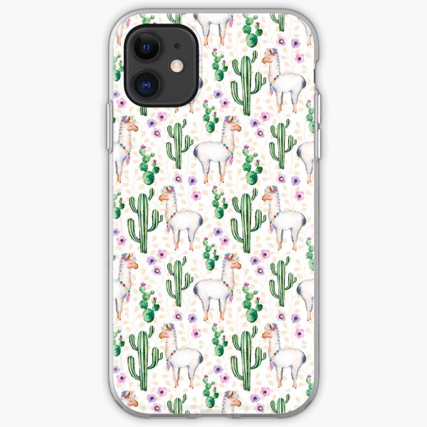 Funny Llama Pattern iPhone Soft Case