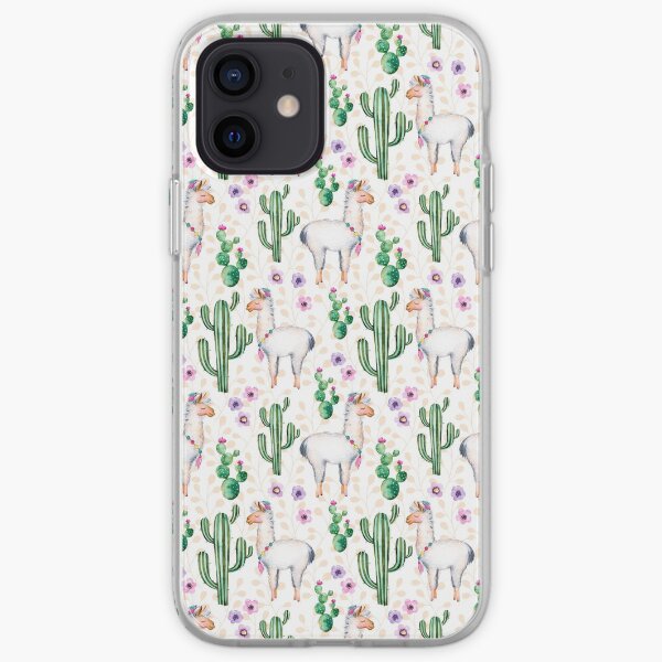 Funny Llama Pattern iPhone Soft Case