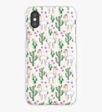 Funny Llama Pattern iPhone Case