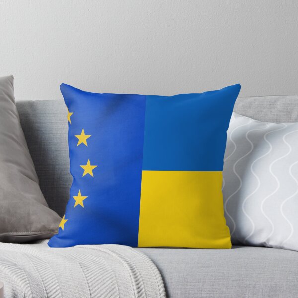 Artikelvorschau, Flaggen der EU und der Ukraine entworfen und verkauft von RiadMannan.