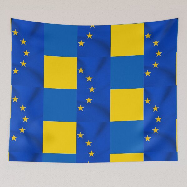 Item preview, EU and Ukraine Flags designed and sold by RiadMannan.