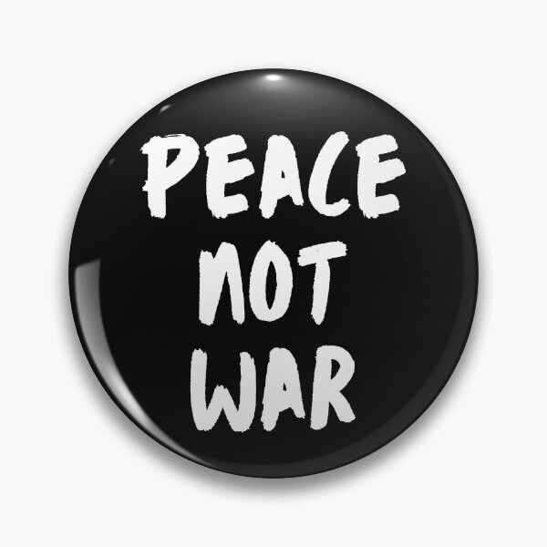 Item preview, Peace Not War. Text only design. White text. Handwritten designed and sold by JellyBeenzz.