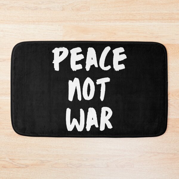 Item preview, Peace Not War. Text only design. White text. Handwritten designed and sold by JellyBeenzz.