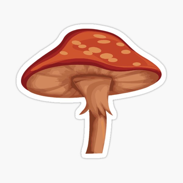 "Mushroom emoji" Sticker for Sale by totesemotes Redbubble