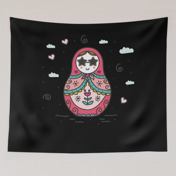 Item preview, Women Men Matrioshka Pink Beautiful Matryoshka Nesting designed and sold by Weissnat1982.