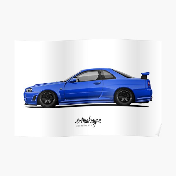 Skyline R34 GT-R Poster