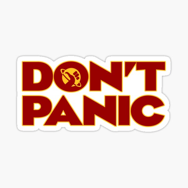 Don_t Panic Hitchhikers Guide To The Galaxy Sticker