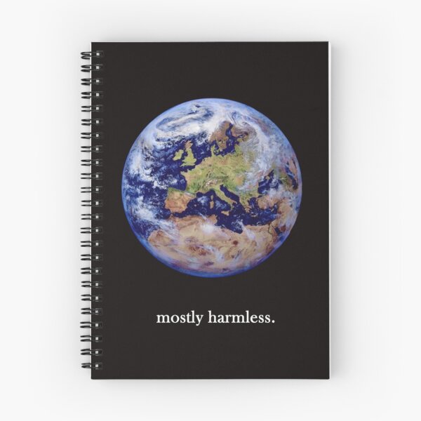 Item preview, Earth mostly harmless   designed and sold by TheCosmicOtter.
