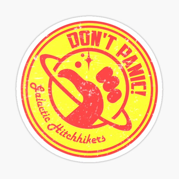 Artikel-Vorschau von Galaktische Anhalter Rot und Gold, designt und verkauft von TheCosmicOtter.