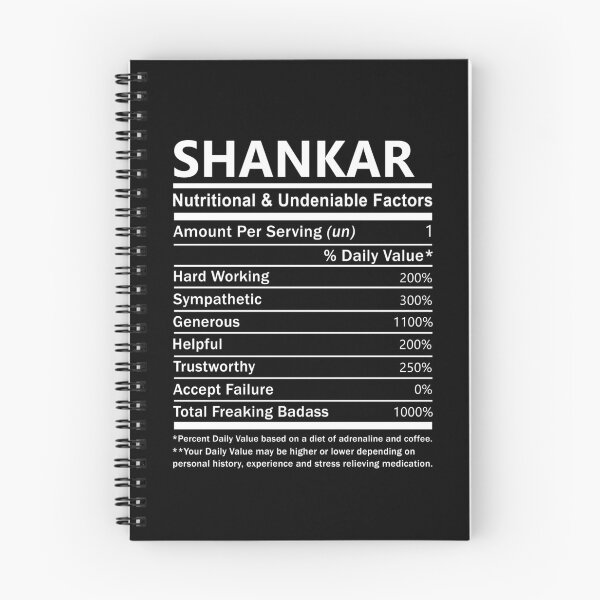 Item preview, Shankar Name T Shirt - Shankar Nutritional And Undeniable Factors Gift Item Tee designed and sold by stacyarmst.