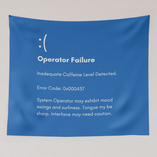 Item preview, Error Code 437: Inadequate Caffeine designed and sold by HappySchnapper.
