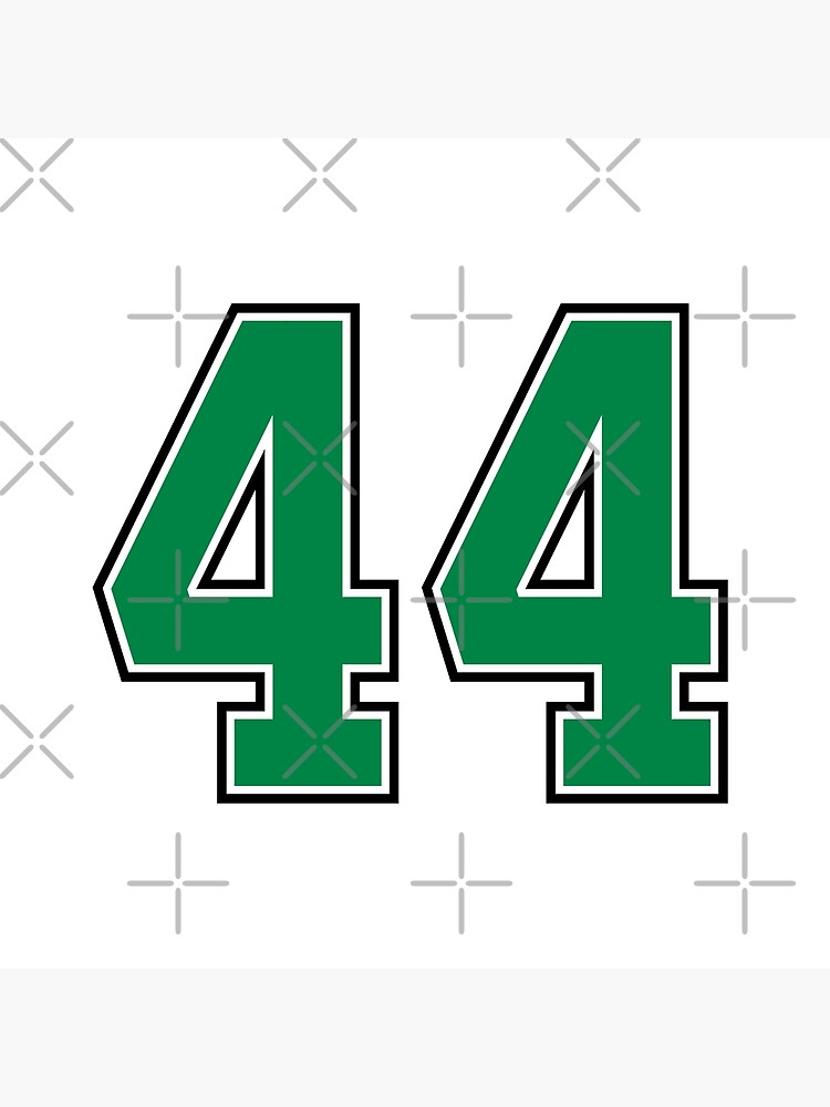 Sports Number 44, red black color lucky sport forty four Sticker for Sale  by ArtIsParty