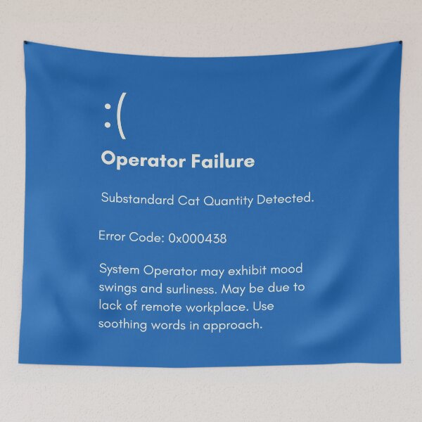 Item preview, Error Code 438: Substandard Cat Quantity designed and sold by HappySchnapper.