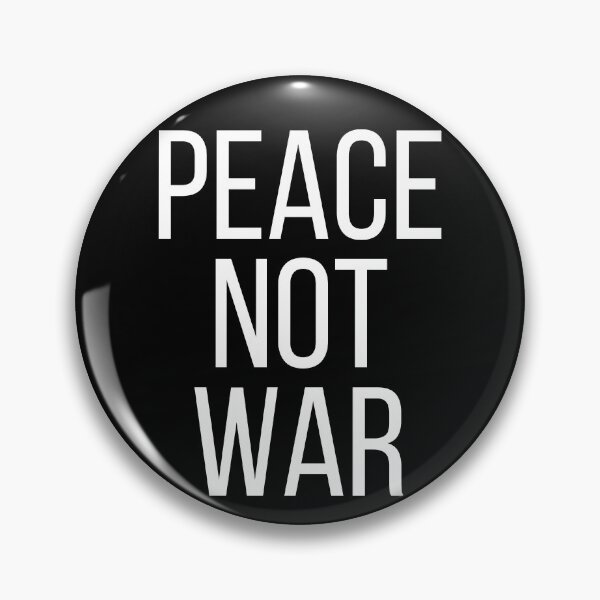 Item preview, Peace Not War. Text only design. White text. Capitals designed and sold by JellyBeenzz.