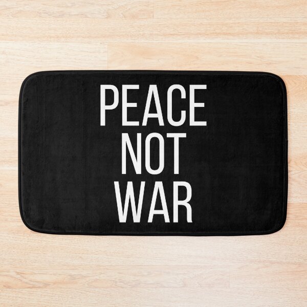 Item preview, Peace Not War. Text only design. White text. Capitals designed and sold by JellyBeenzz.
