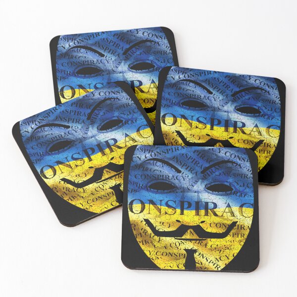 Item preview, Ukraine Anonymous Mask Conspiracy Tape designed and sold by StreetGlory.
