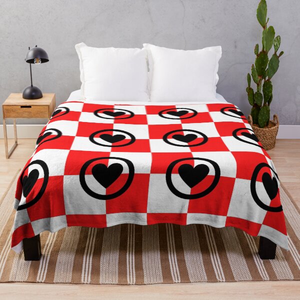 Item preview, Playing Cards, Solitaire, Heart Black, Red and White Background, Love, Cute, Checkered designed and sold by Ellecher23.