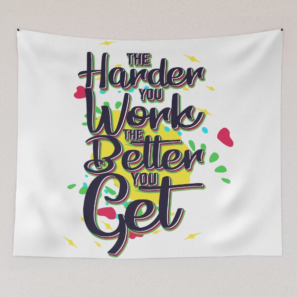 Item preview, the harder you work the better you get Qoute T-Shirt designed and sold by adhi25n.
