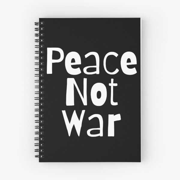 Item preview, Peace Not War. Text only design. White text. Lower case. designed and sold by JellyBeenzz.
