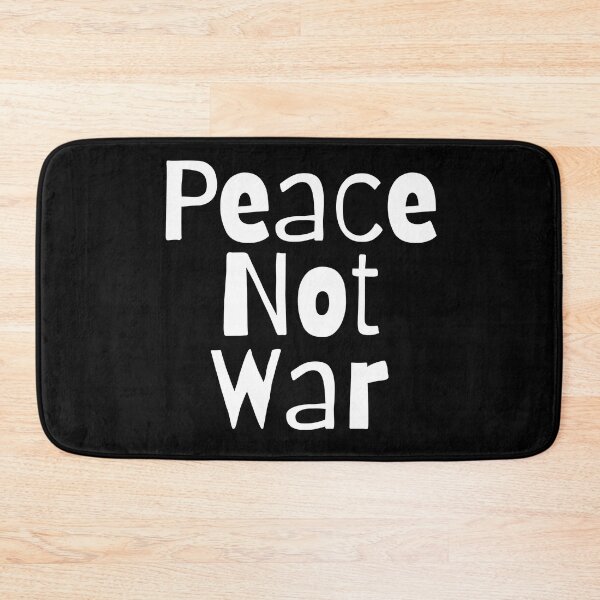 Item preview, Peace Not War. Text only design. White text. Lower case. designed and sold by JellyBeenzz.