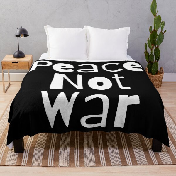 Item preview, Peace Not War. Text only design. White text. Lower case. designed and sold by JellyBeenzz.