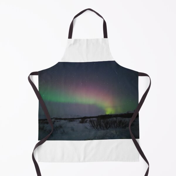 Item preview, thingvellir national park aurora borealis and a shooting star designed and sold by Kirstynmichelle.