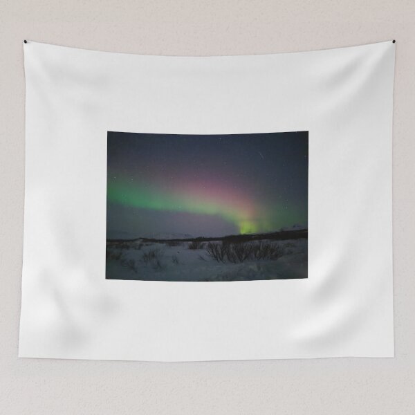 Item preview, thingvellir national park aurora borealis and a shooting star  designed and sold by Kirstynmichelle.
