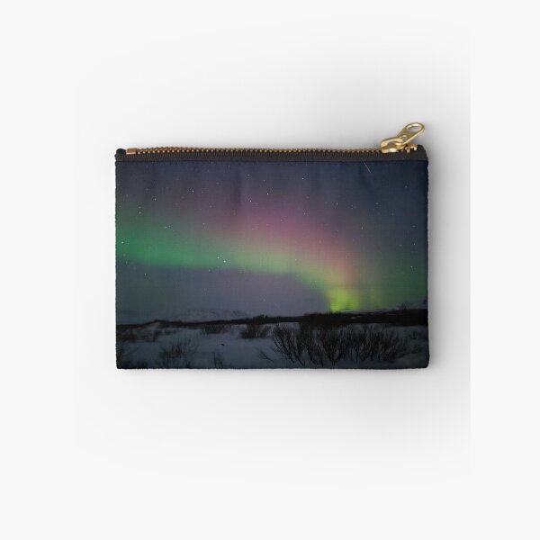 Item preview, thingvellir national park aurora borealis and a shooting star  designed and sold by Kirstynmichelle.