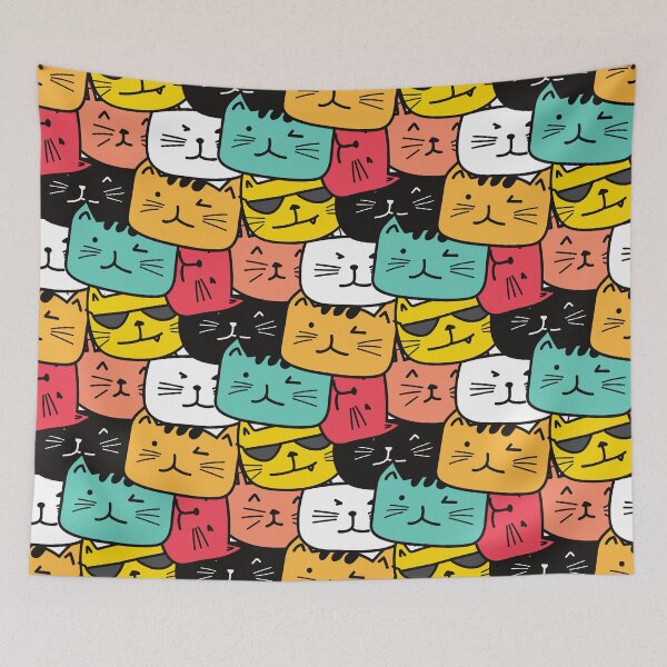 Item preview, Color Cat Pattern designed and sold by CWolff.