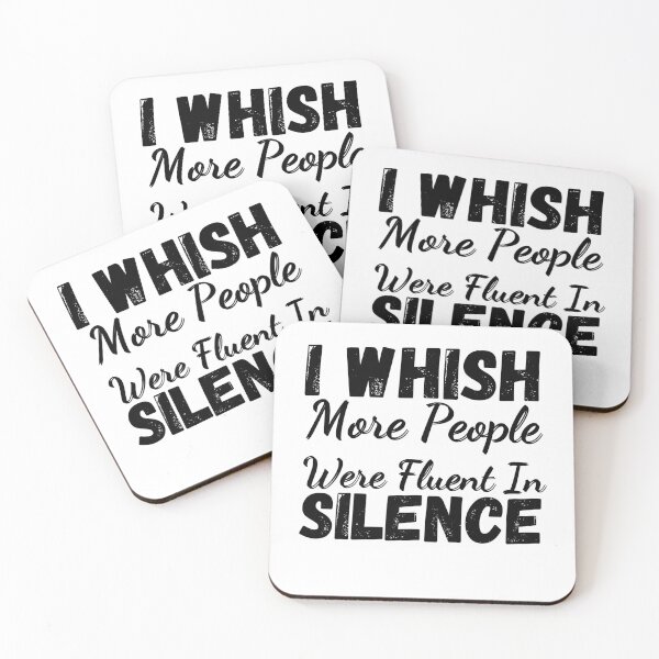 Item preview, I Whish More People Were Fluent In Silence designed and sold by Nicet-shirt1.