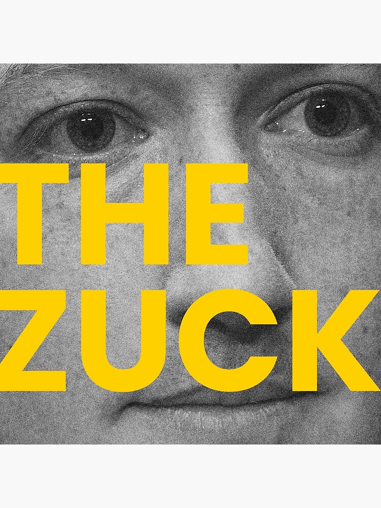 "Mark zuckerberg the Zuck" Poster for Sale by AnassBachar | Redbubble