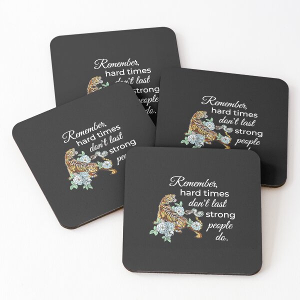 Item preview, Inspirational Hard Times Strong People Quote designed and sold by olgacadb.