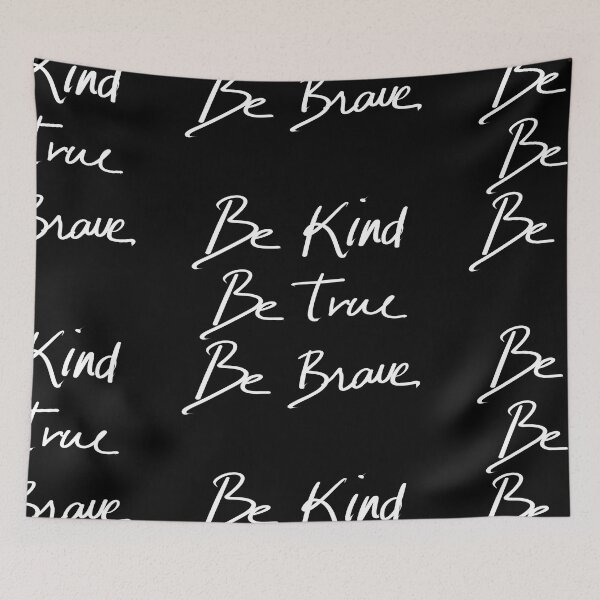 Item preview, be kind be true be brave designed and sold by InmyOwnwords.