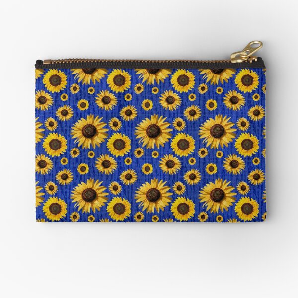 Sunflower field in spring brings joy and love Zipper Pouch