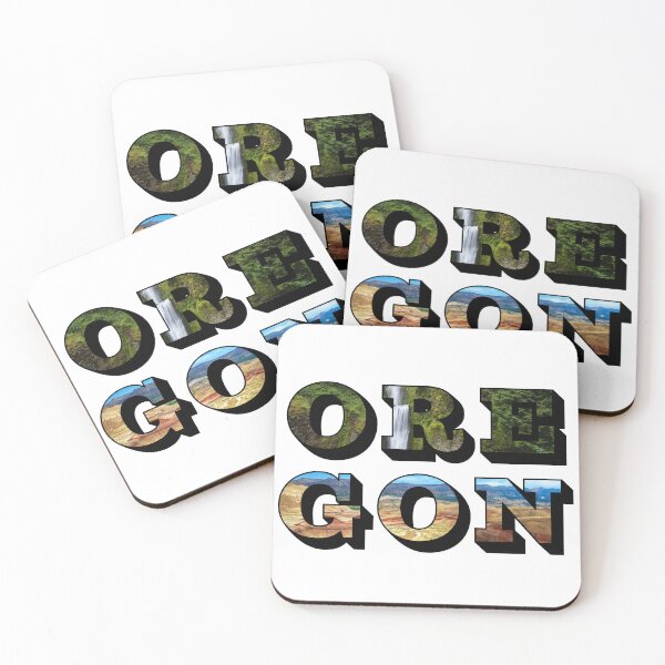 Item preview, Oregon w/ National Landmarks designed and sold by Pajamurai.