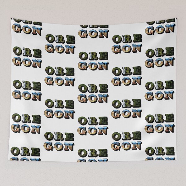 Item preview, Oregon w/ National Landmarks designed and sold by Pajamurai.