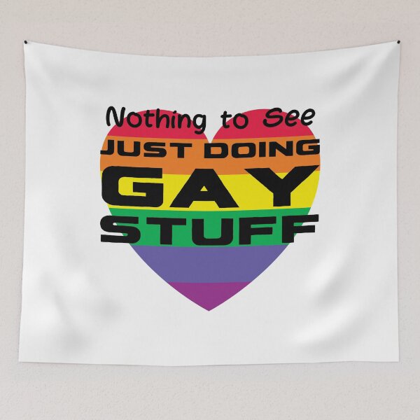 Item preview, Just doing Gay Stuff - LGBT Pride designed and sold by BearLoveDesign.