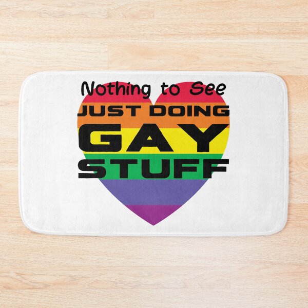 Item preview, Just doing Gay Stuff - LGBT Pride designed and sold by BearLoveDesign.