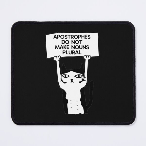 Item preview, Apostrophes do not make nouns plural cat red Classic T-Shirt designed and sold by FrankSimonc.
