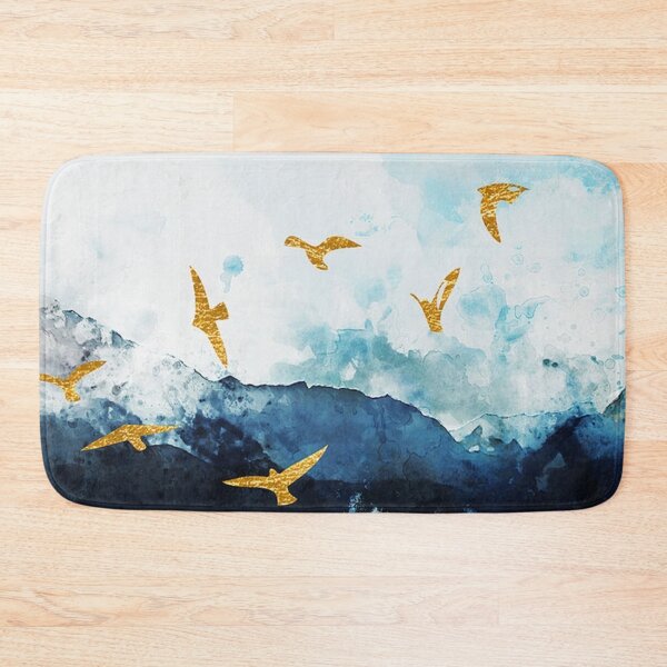 Item preview, golden birds on sea designed and sold by ritusdesigns.