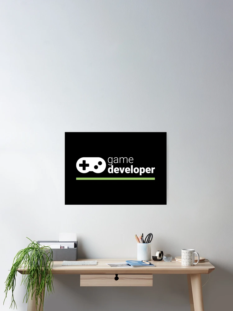 Thumbnail 2 of 3, Poster, Game Developer designed and sold by Code Wear.