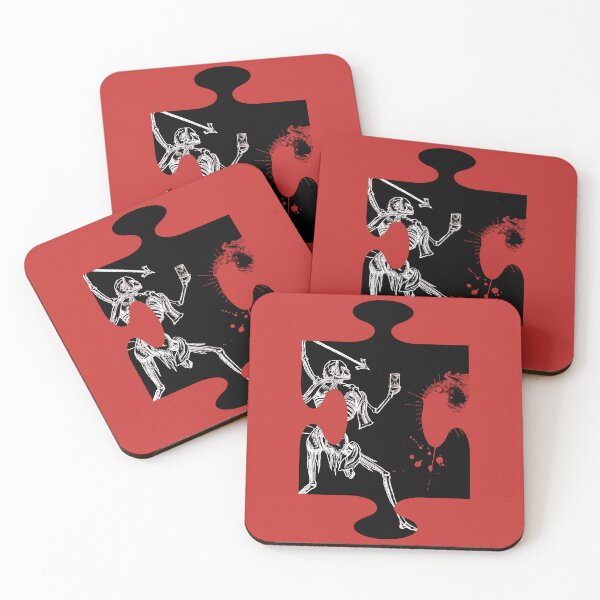 Item preview, Puzzle Piece Blackbeard Pirate Flag Reimagined designed and sold by Freihalt.