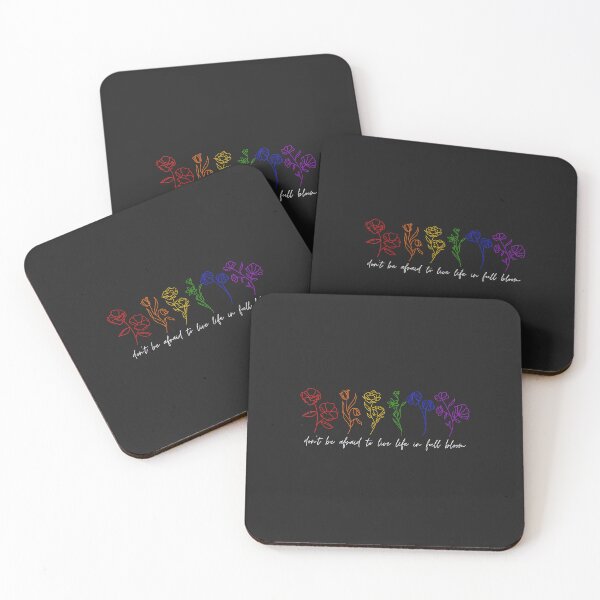 Item preview, LGBTQ Pride - Don't be afraid to live life in full bloom designed and sold by olgacadb.