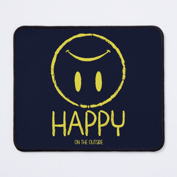 Item preview, Happy On The Outside | Funny Mental Health designed and sold by DrawingBoard.