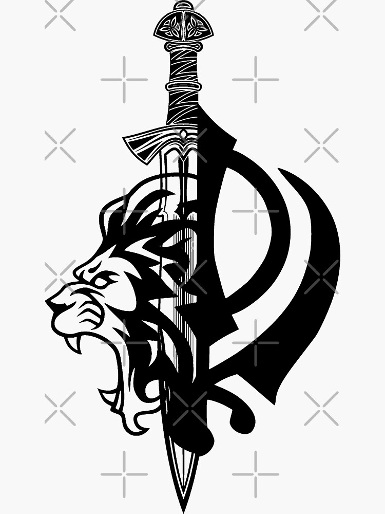 Khanda Sticker For Sale By Sandeepgombra Redbubble