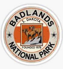 BADLANDS NATIONAL PARK SOUTH DAKOTA MOUNTAINS HIKING CAMPING HIKE CAMP Sticker