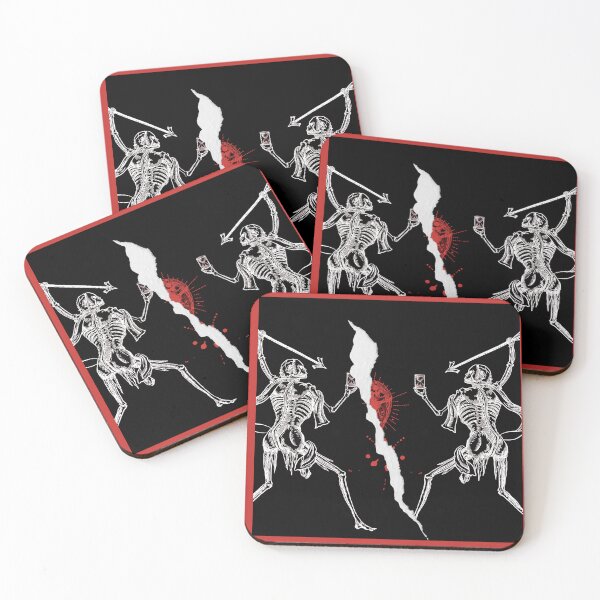 Item preview, Connection Tall Reverse Blackbeard Pirate Flag Reimagined - Black & Red designed and sold by Freihalt.