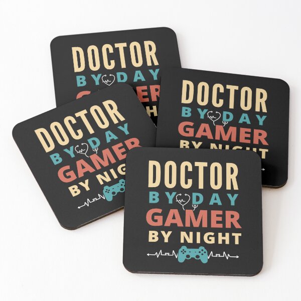 Item preview, Doctor By Day Gamer By Night (Doctor And Gamer Gift) designed and sold by i-longmanshop.