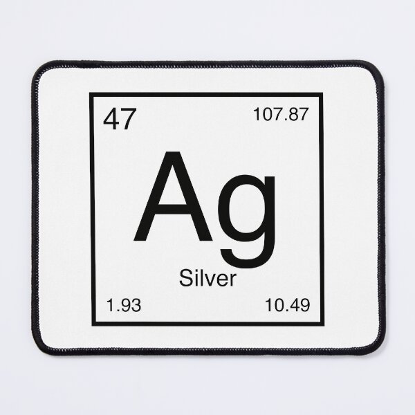 Item preview, Silver Element (black) designed and sold by AllAboutScience.