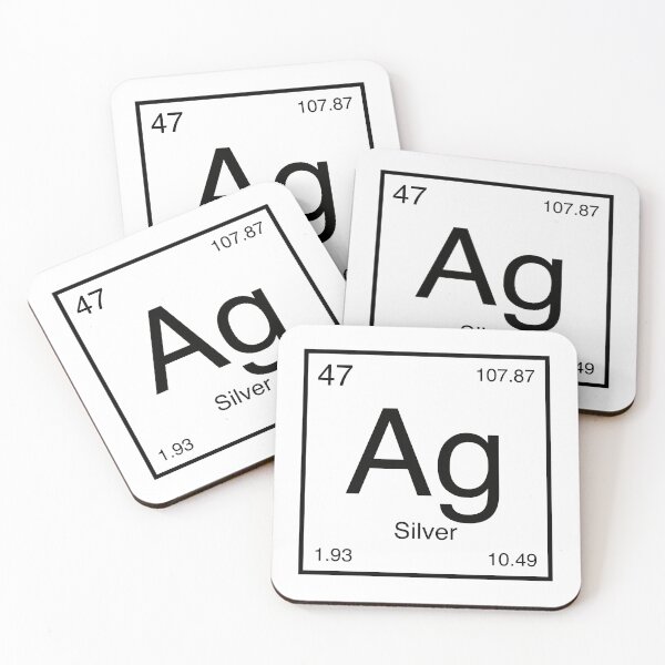 Item preview, Silver Element (black) designed and sold by AllAboutScience.